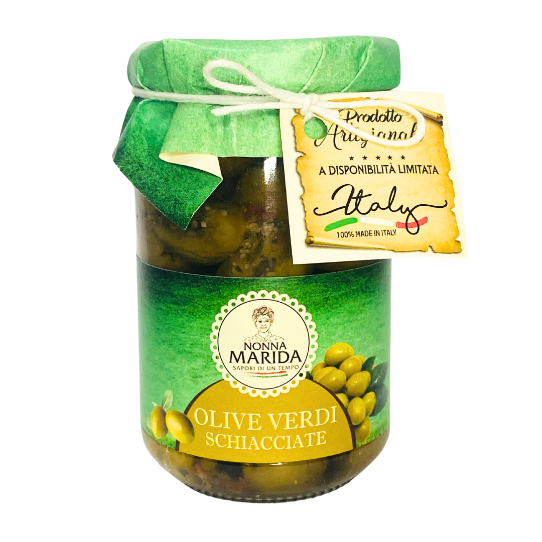olive verdi-schiacciate OLIVE VERDI SCHIACCIATE 314 ML - obrazek 1