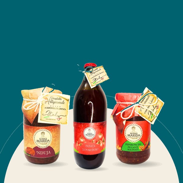 Kalabria: 'nduja calabrese, kalabryjskie chili w oleju i passata di pomodoro – włoskie produkty w eatiamo